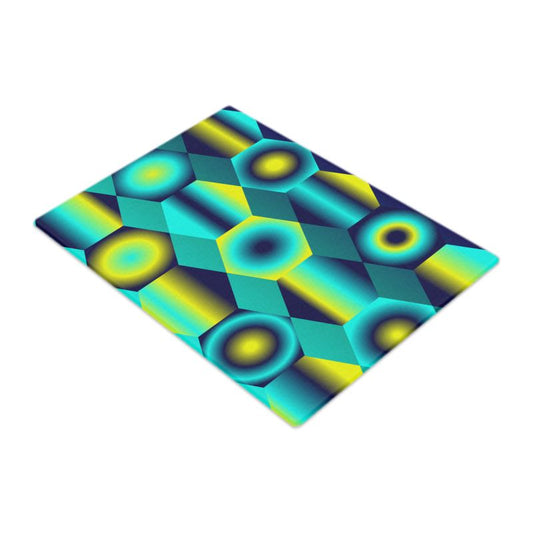 Vibrant Glass Chopping Board/ Placemat