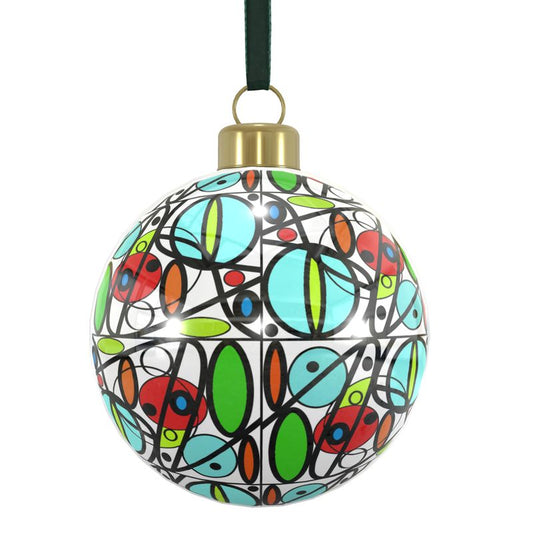 Unique Abstract Bone China Bauble