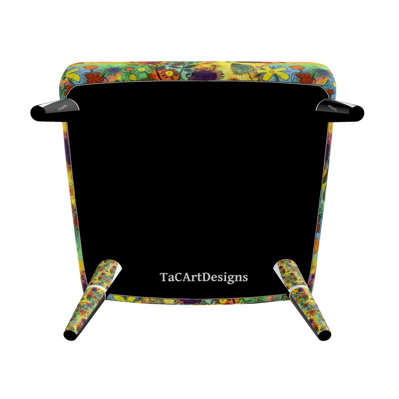 Floral Abstract Designer Occasional Chair