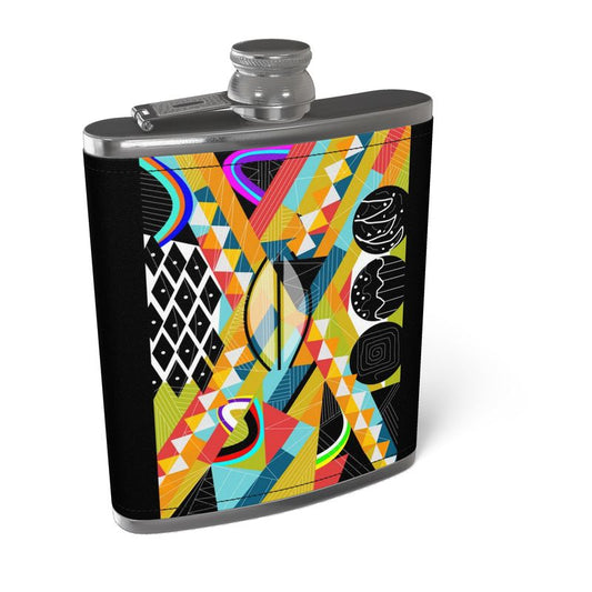 Leather Wrapped Hip Flask