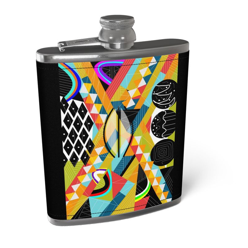 Leather Wrapped Hip Flask