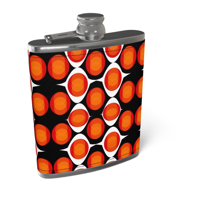 Leather Wrapped Hip Flask