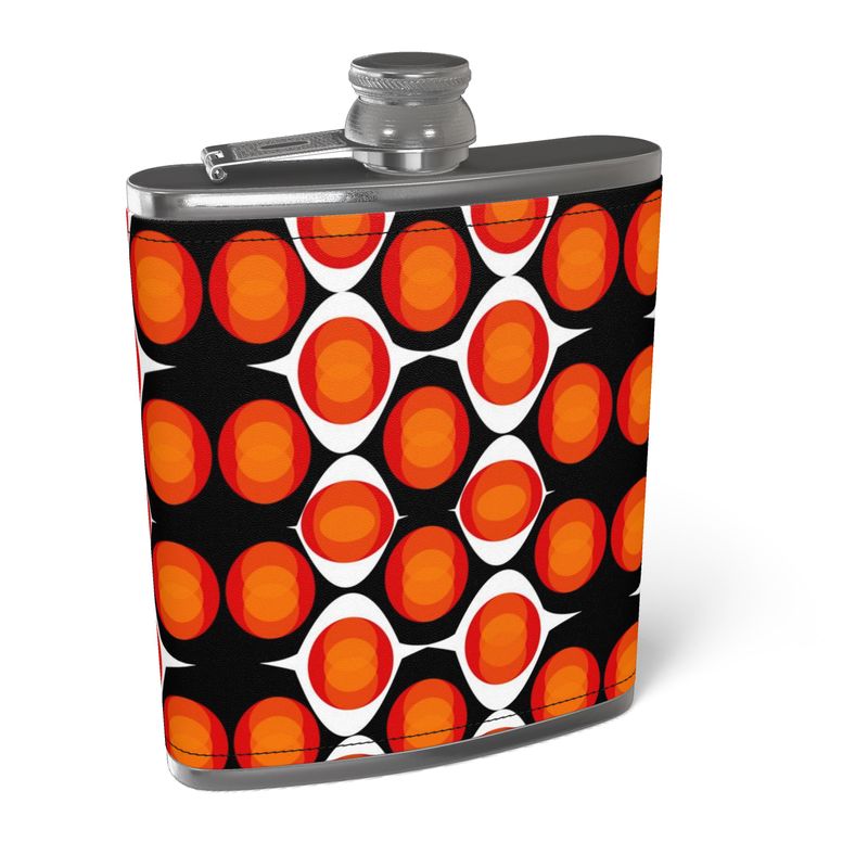 Leather Wrapped Hip Flask