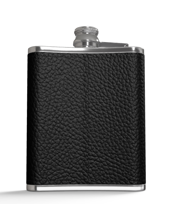 Leather Wrapped Hip Flask