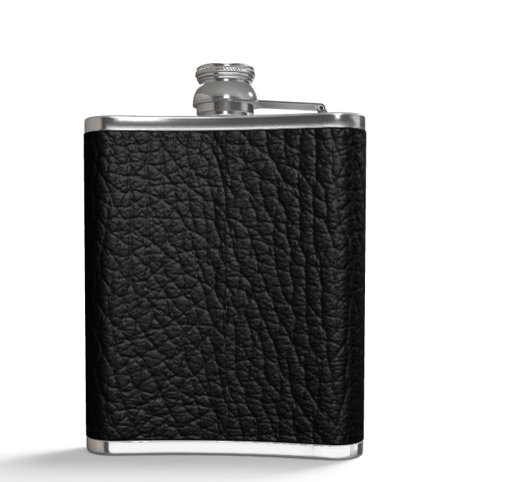 Leather Wrapped Hip Flask