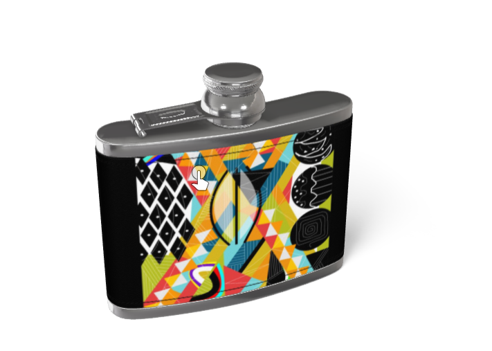 Leather Wrapped Hip Flask