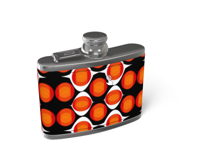 Leather Wrapped Hip Flask