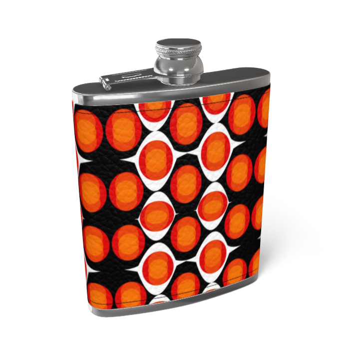 Leather Wrapped Hip Flask