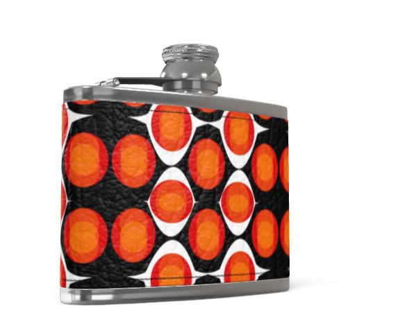 Leather Wrapped Hip Flask