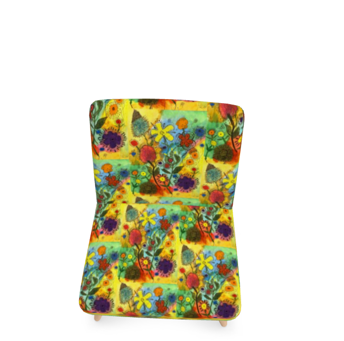 Floral Abstract Designer Occasional Chair