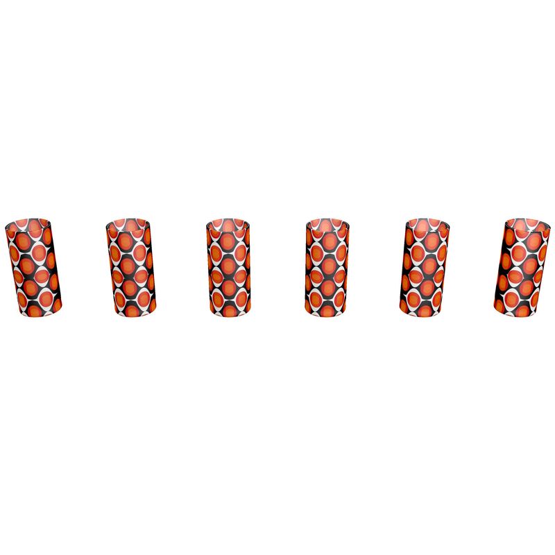 Round Shot Glass Set With A Bold Retro Design