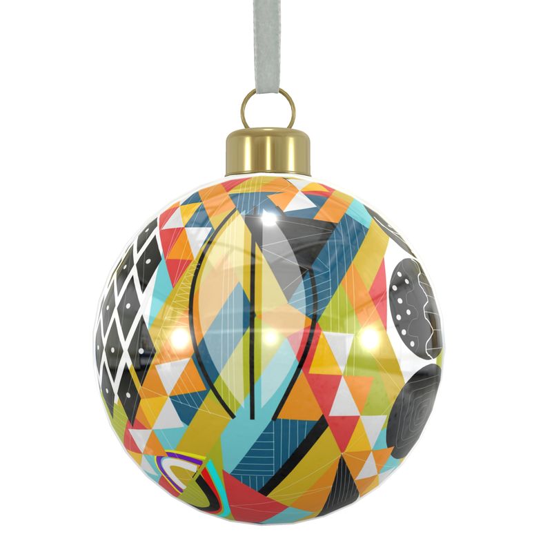 Unique Abstract Bone China Bauble