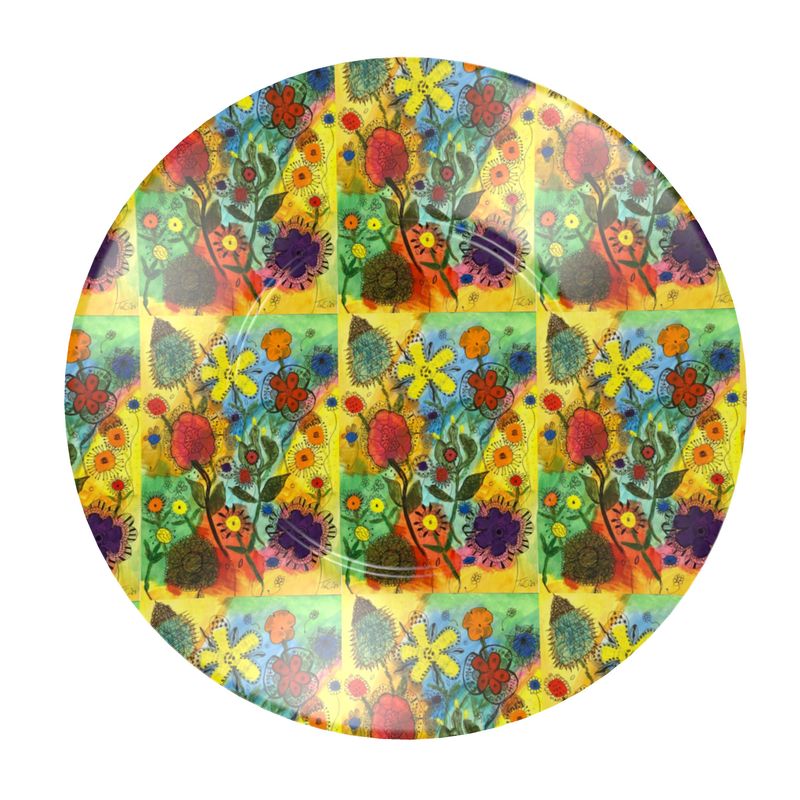 Bone China Cup & Saucer Original Floral Abstract Art
