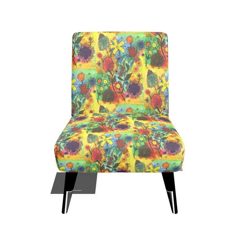 Floral Abstract Designer Occasional Chair