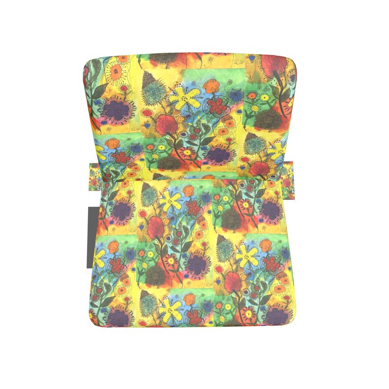 Floral Abstract Designer Occasional Chair