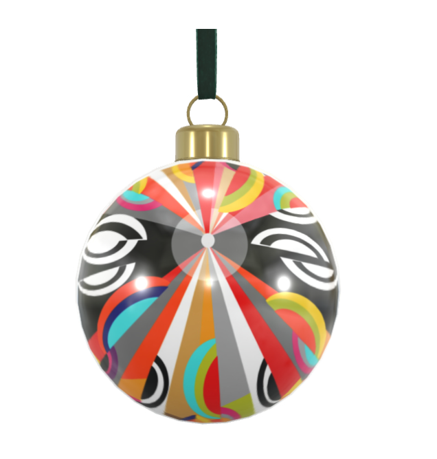 Unique Abstract Bone China Bauble