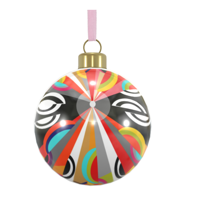 Unique Abstract Bone China Bauble