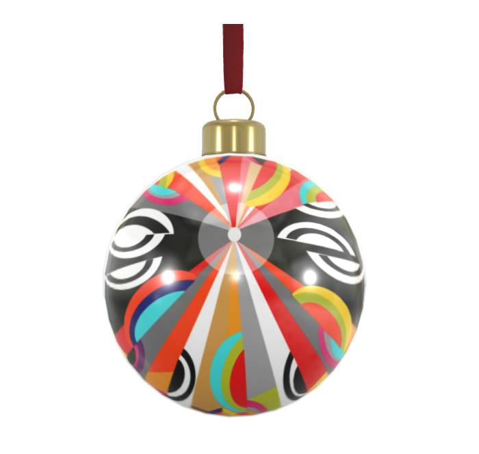 Unique Abstract Bone China Bauble