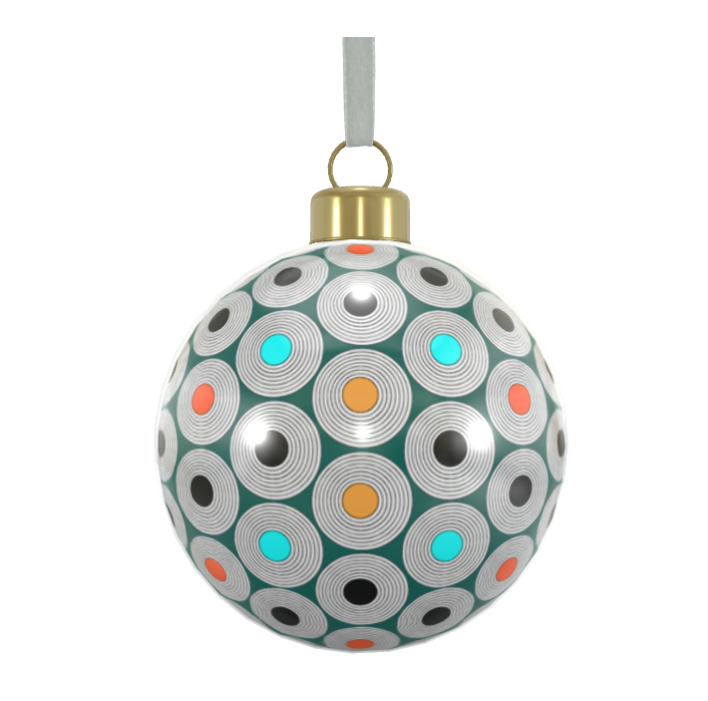 Unique Abstract Bone China Bauble
