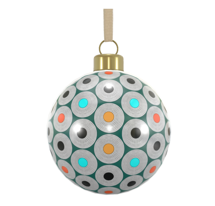 Unique Abstract Bone China Bauble