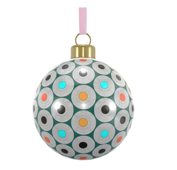 Unique Abstract Bone China Bauble