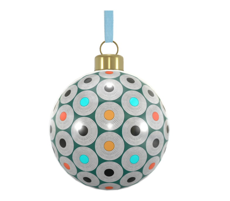 Unique Abstract Bone China Bauble