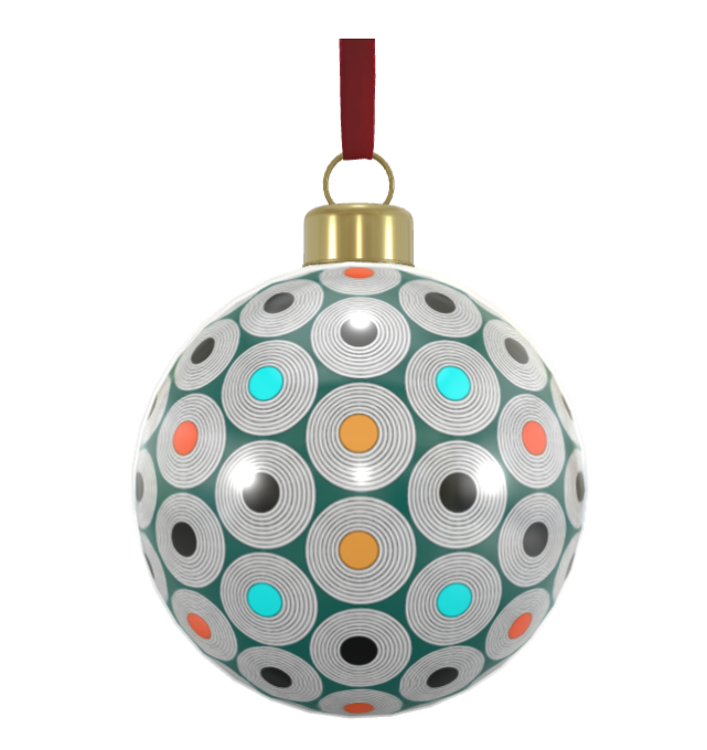Unique Abstract Bone China Bauble
