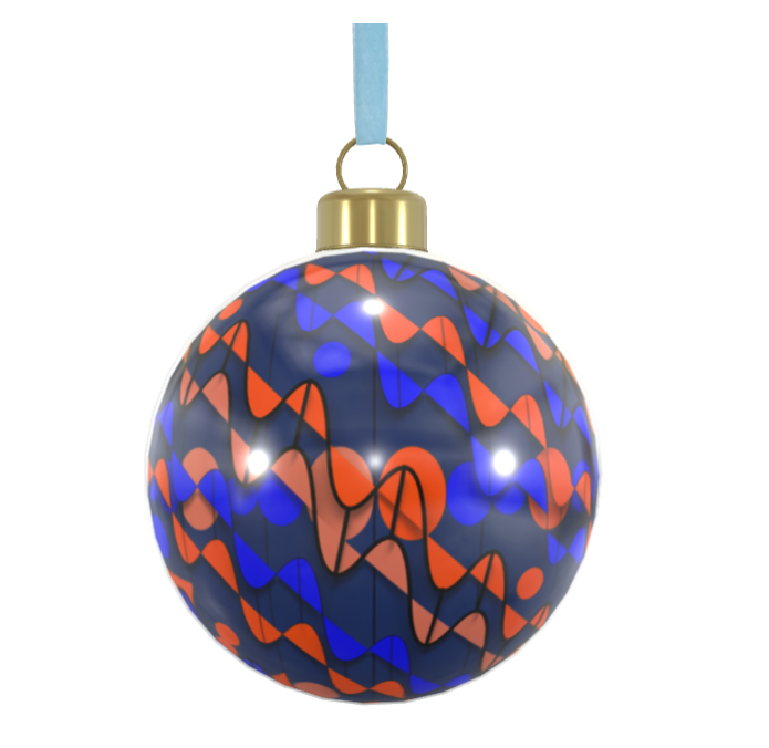 Unique Abstract Bone China Bauble