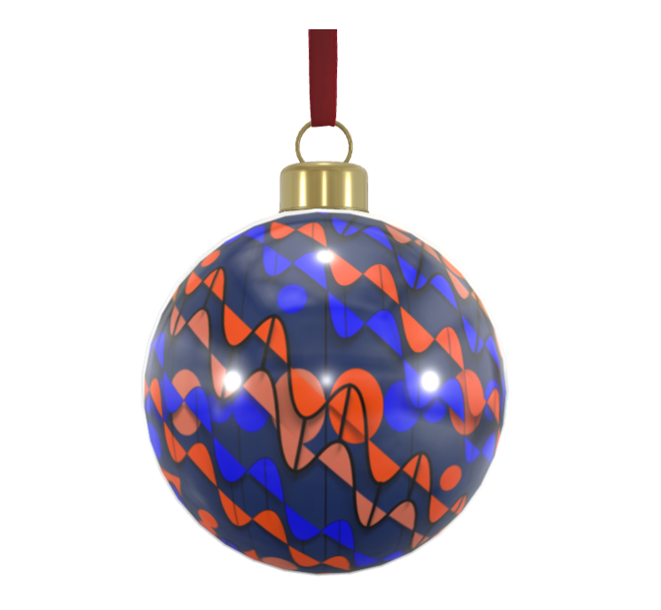 Unique Abstract Bone China Bauble