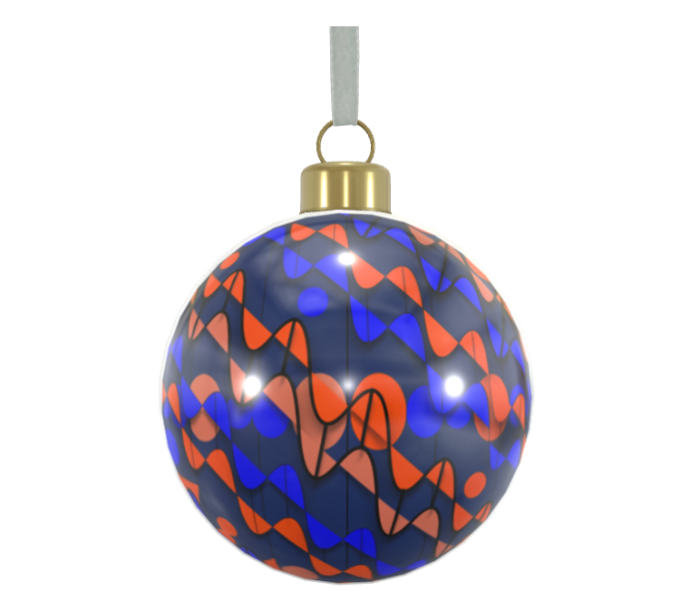 Unique Abstract Bone China Bauble