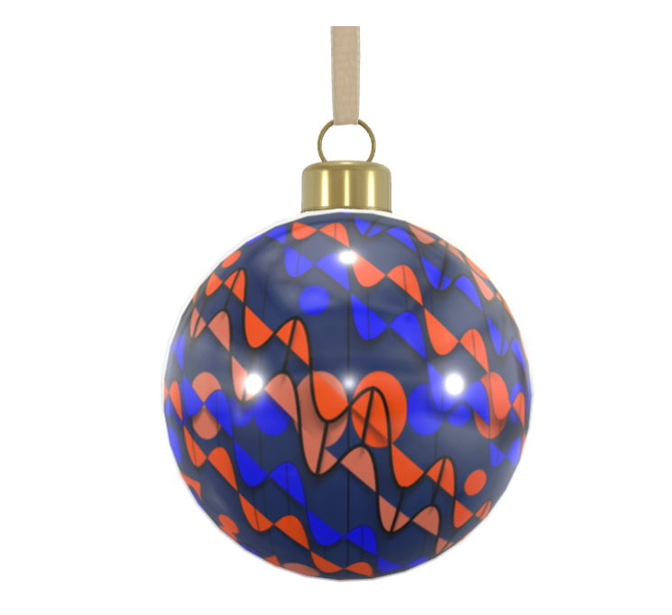 Unique Abstract Bone China Bauble