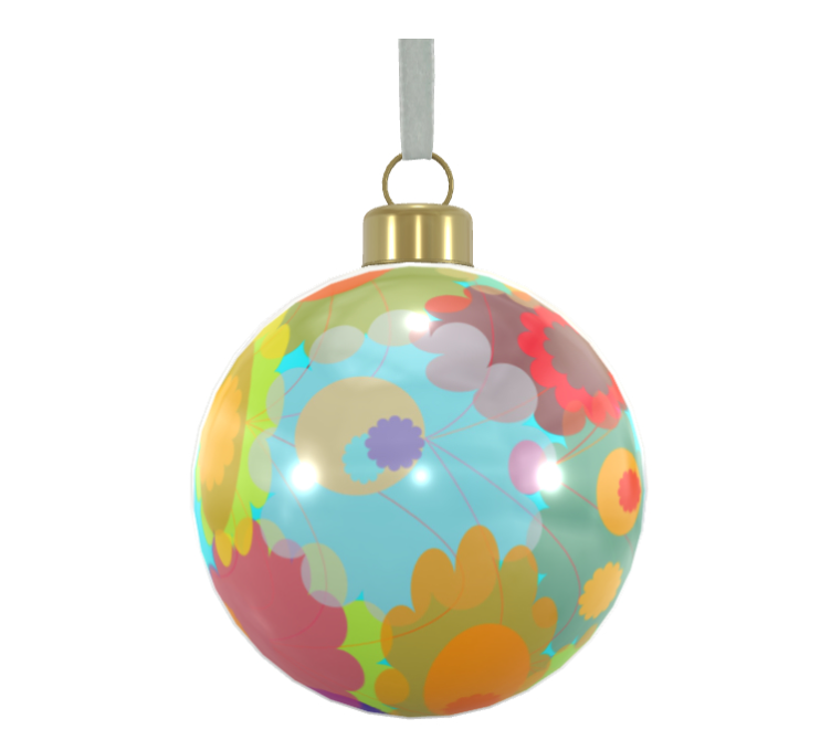 Unique Abstract Bone China Bauble