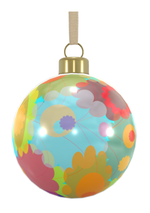 Unique Abstract Bone China Bauble