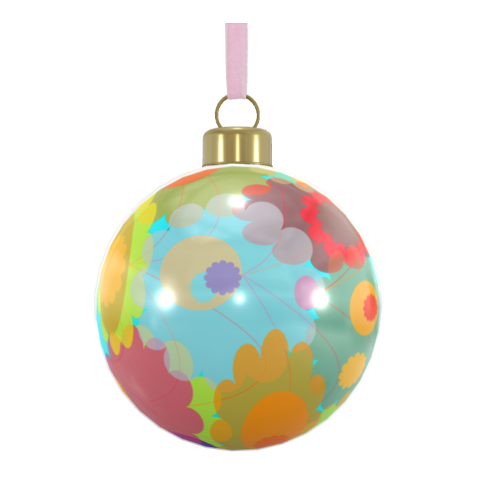 Unique Abstract Bone China Bauble
