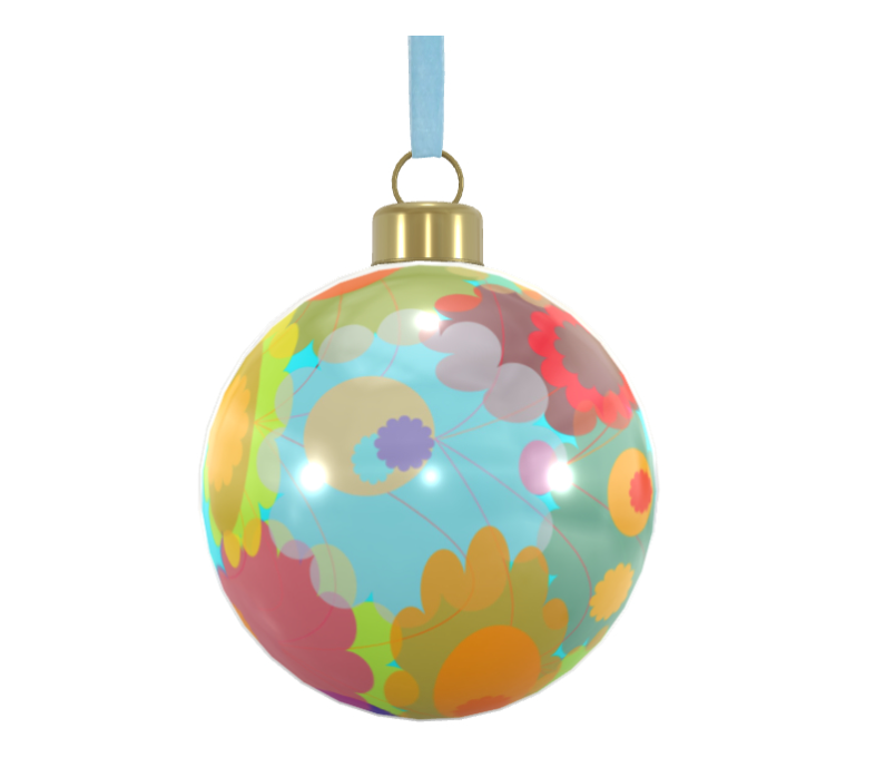 Unique Abstract Bone China Bauble