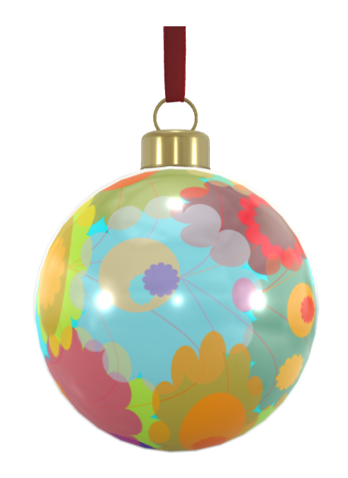 Unique Abstract Bone China Bauble