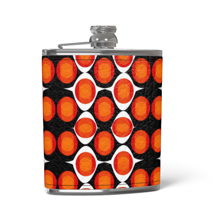 Leather Wrapped Hip Flask