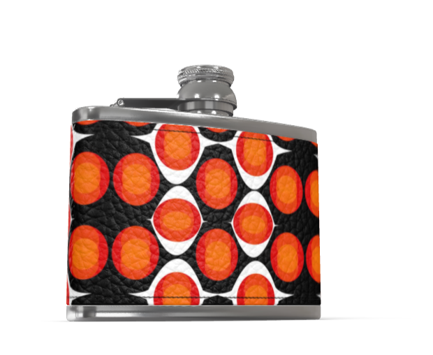 Leather Wrapped Hip Flask