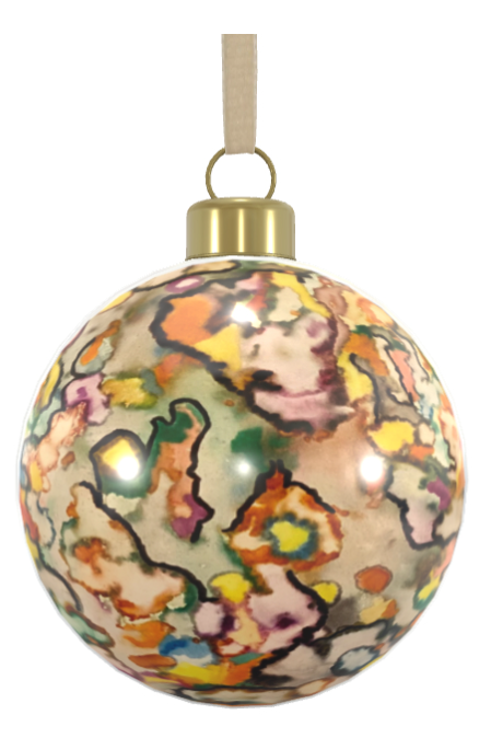 Unique Abstract Bone China Bauble