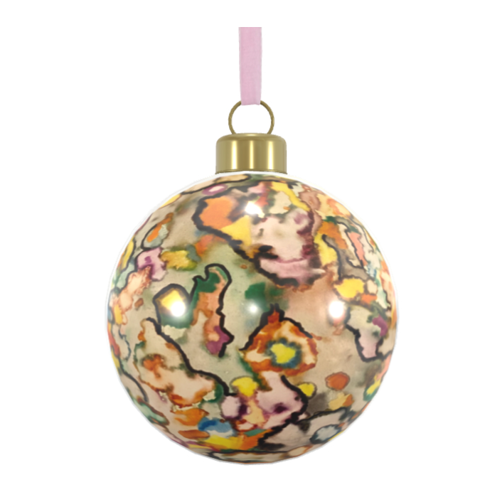Unique Abstract Bone China Bauble
