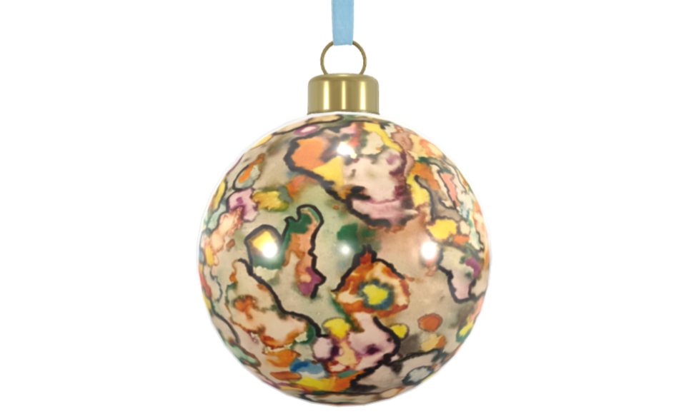 Unique Abstract Bone China Bauble