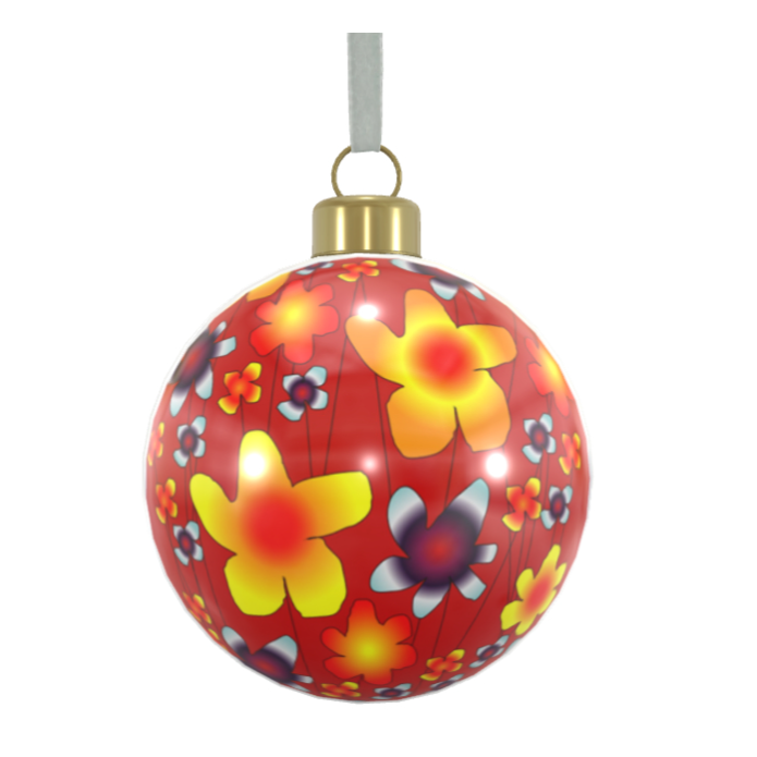 Unique Abstract Bone China Bauble