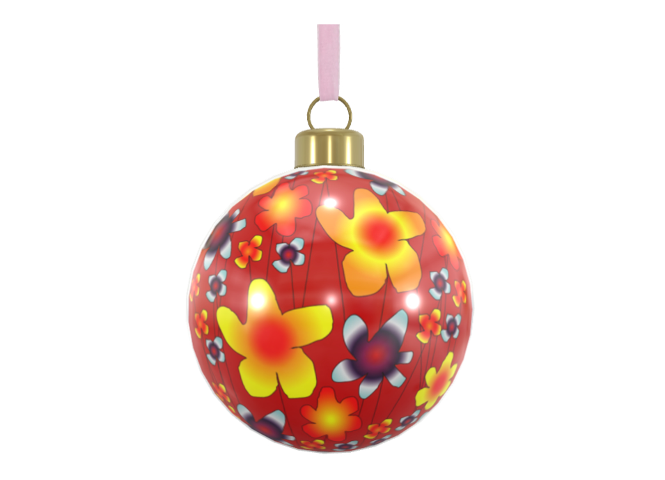 Unique Abstract Bone China Bauble