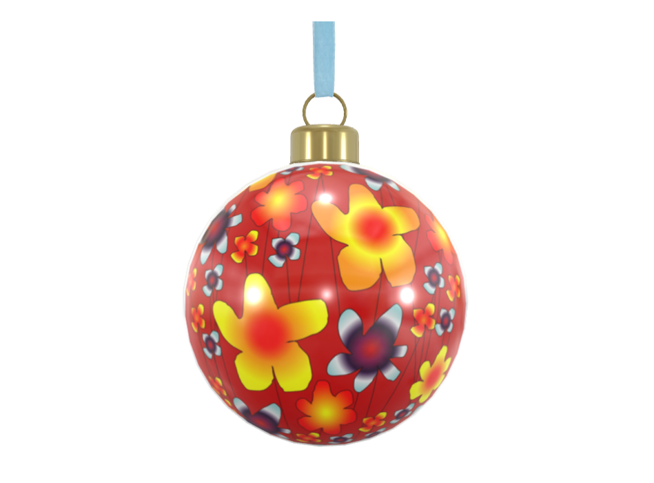 Unique Abstract Bone China Bauble