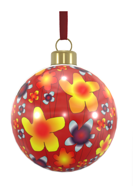 Unique Abstract Bone China Bauble