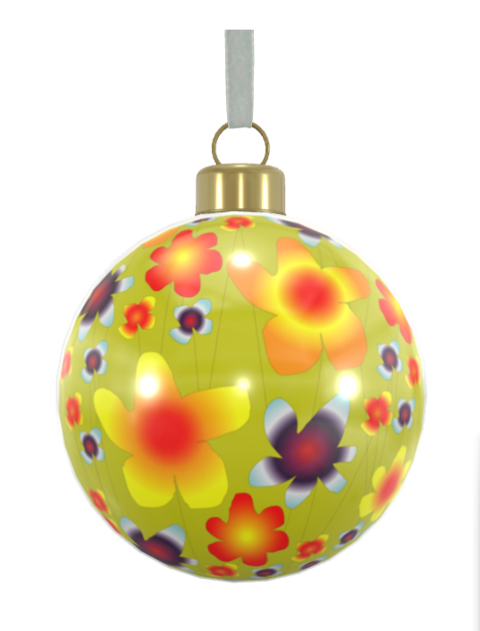 Unique Abstract Bone China Bauble