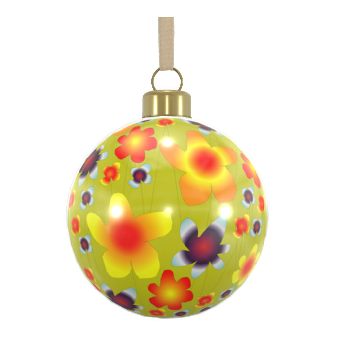 Unique Abstract Bone China Bauble