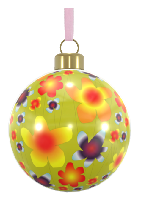 Unique Abstract Bone China Bauble