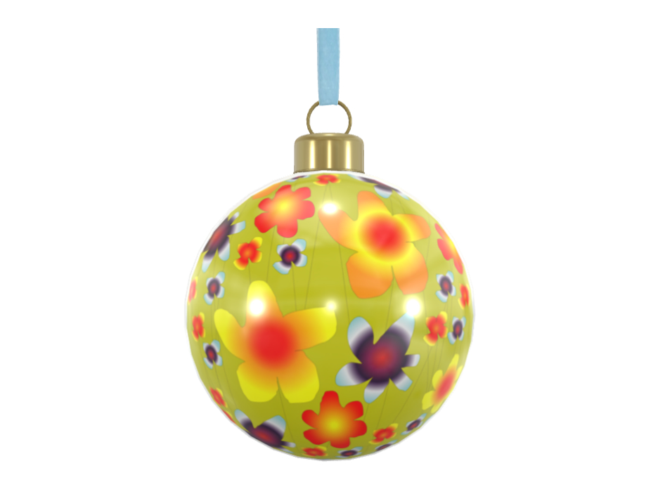 Unique Abstract Bone China Bauble