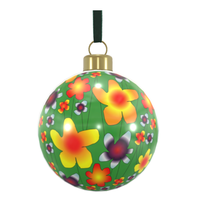 Unique Abstract Bone China Bauble